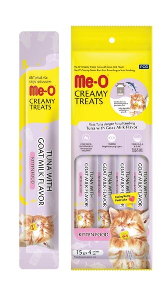 Meo - TR5CKS0815 Me-O Creamy Kitten Tuna Keçi Sütü 4x15GR (12AD)