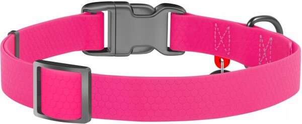 Collar WAUDOG Waterproof QR Kodlu Boyun Tasması 25 mm, 31-49 cm Pembe (27727) - Thumbnail