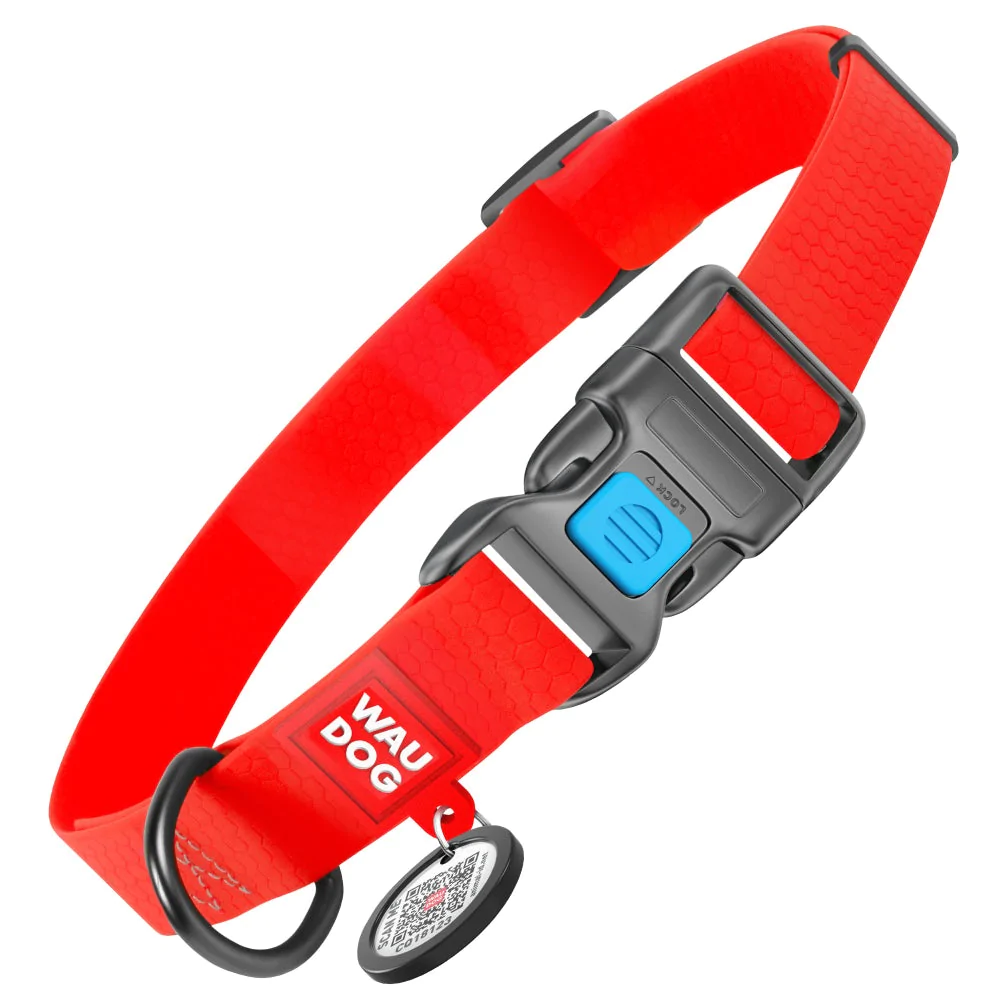 Collar - Collar WAUDOG Waterproof QR Kodlu Boyun Tasması 25 mm, 35-58 cm Kırmızı (27773) 