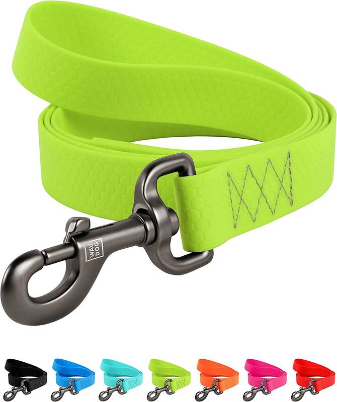 Collar WAUDOG Waterproof Gezdirme Tasması W 15 mm, L 122 cm Yeşil (27315)